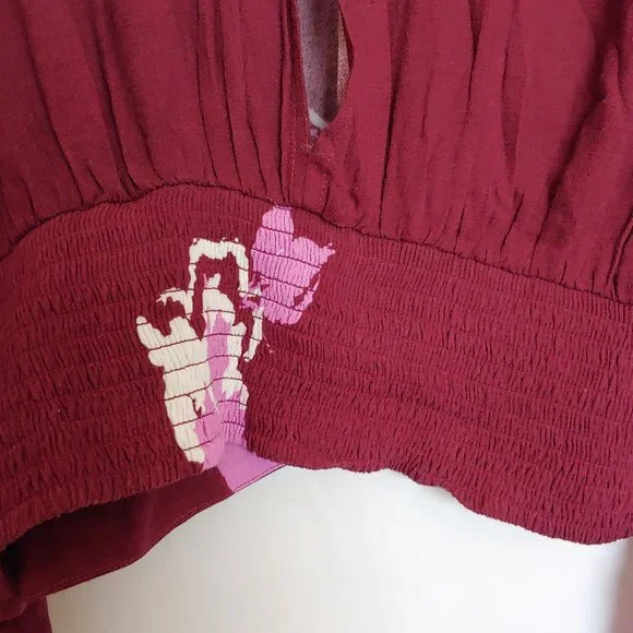 Free People Say you Love Me high neck keyhole in front & open back with sash XS - Picture 8 of 14